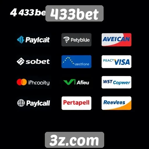 Opções de pagamento oferecidas por 433bet