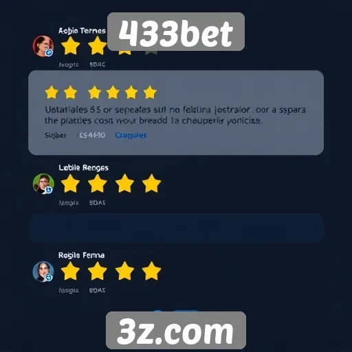 Feedback de jogadores sobre a experiência no 433bet